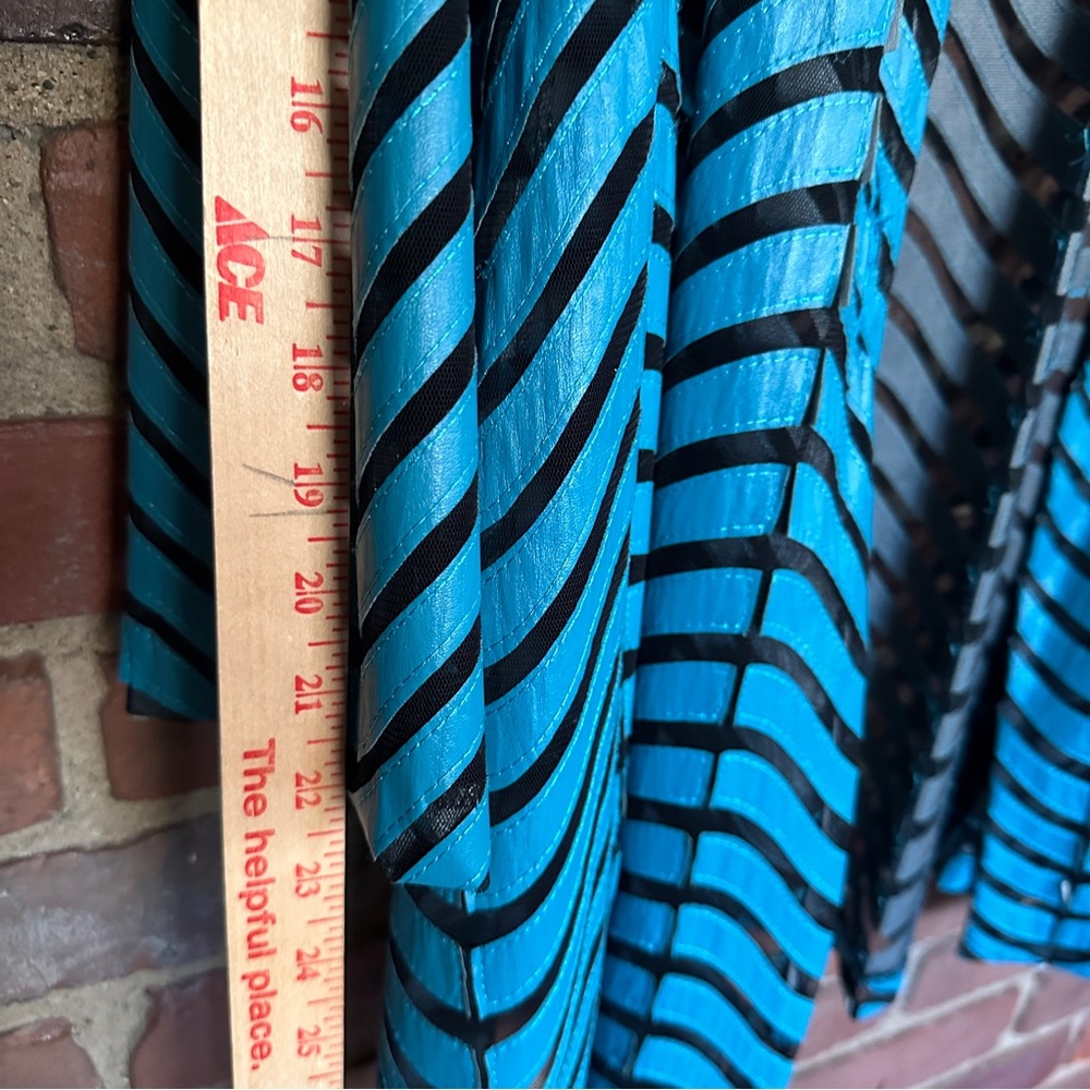 Yushi | Swing Jacket Two Button Mesh Applique Top… - image 6